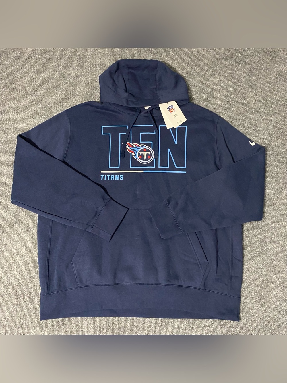 Nike Tennessee Titans City Code Club Fleece Pullover Hoodie Mens XL NWT